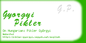 gyorgyi pikler business card